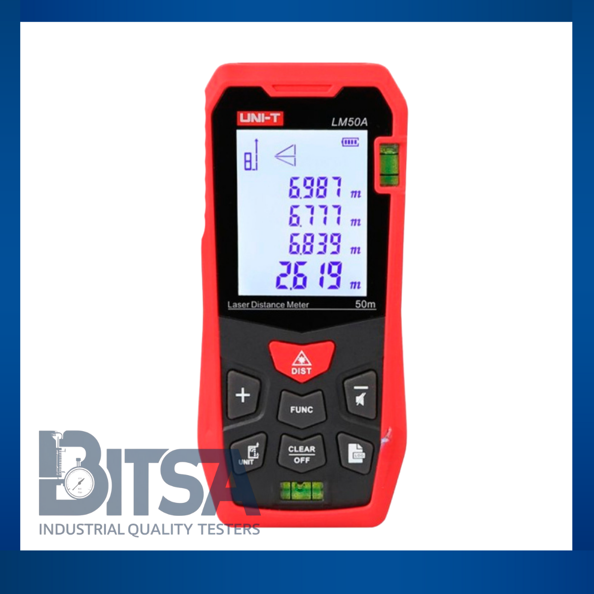 Medidor de distancia láser Infrarrojo alcance 50M 