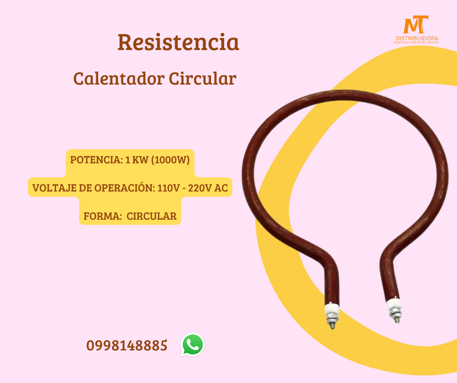 Resistencia electrica 200W 110v redonda