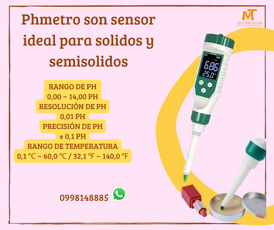 Phmetro para liquidos y semisolidos quesos yogurt jabon