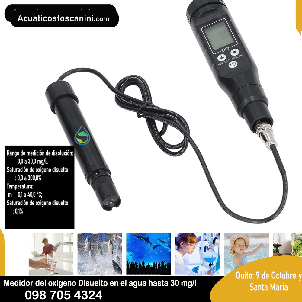 Medidor De OxÍgeno Disuelto 9100 / Temperatura para camaroneras piscifactorías
