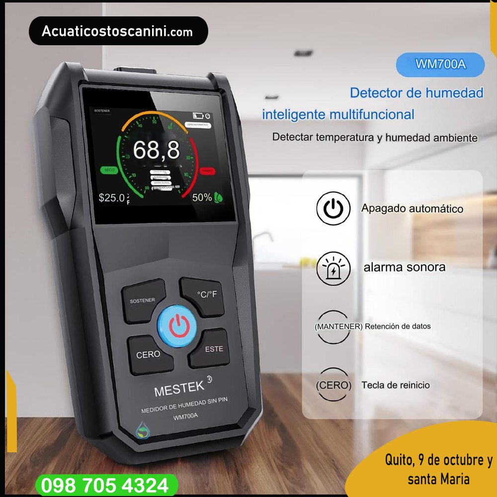 Medidor De Humedad Profesional Para Madera Cemento 700a medición directa