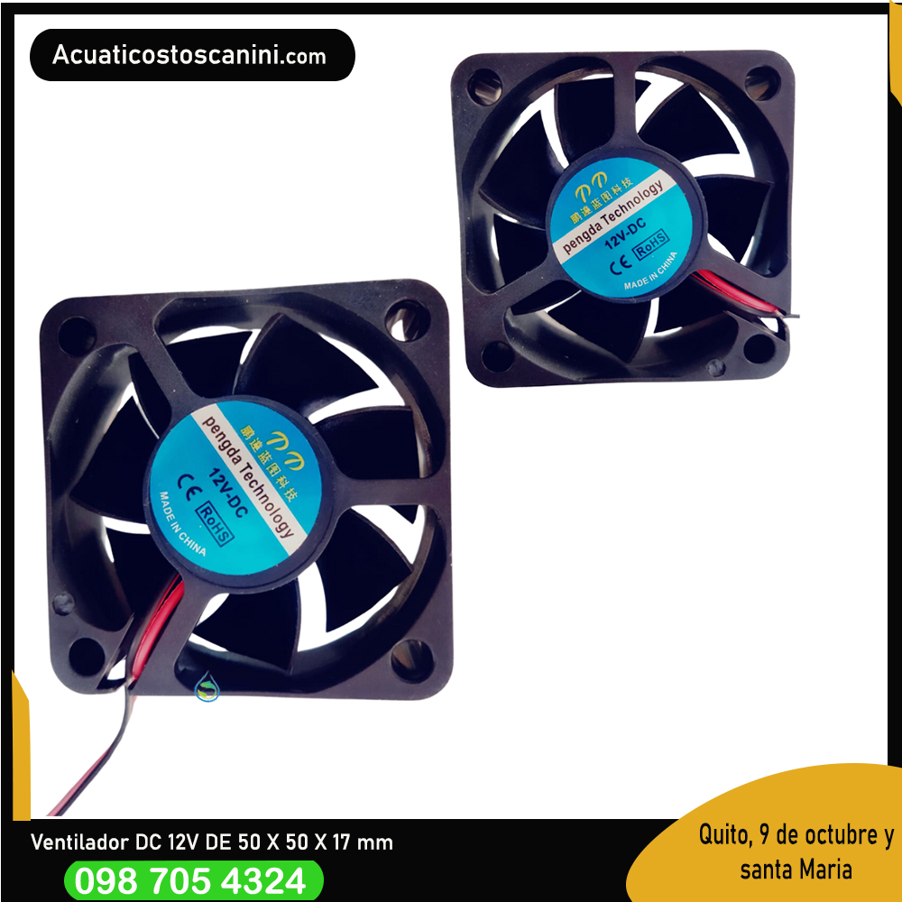 Ventilador 5x5x2 Cm 12v